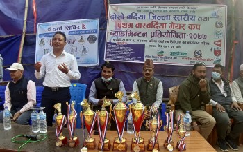 दोस्रो जिल्ला स्तरीय तथा प्रथम मेयर कप व्याटमिन्टन प्रतियोगीता सम्पन्न