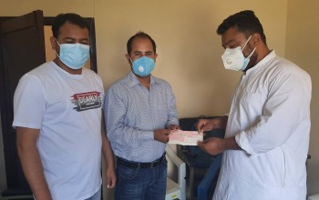 तरुण नेता भण्डारीद्वारा पत्रकार महासंघ बाँकेलाई एम्बुलेन्स खरिद गर्न आर्थिक सहयोग