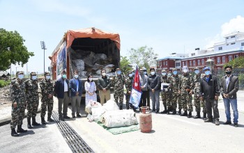 युनिलिभर नेपालद्वारा नेपाली सेनासँगको सहकार्यमा धौलागिरि हिमालको फोहर संकलन र प्रशोधन