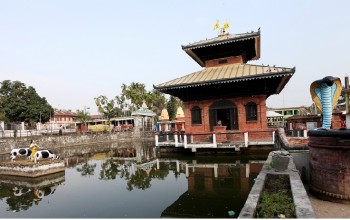 साउनमा पनि अर्जुनधाराधामको मुख्य मन्दिर खुला नहुने