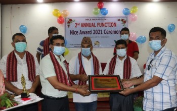 लागुऔषध बिरुद्धका अभियन्ता अभिराज क्षेत्रीलाई पहिलो नाईस अवार्ड