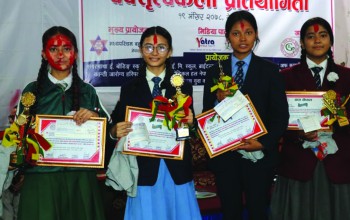 जिल्ला स्तरीय वक्तृत्वकला प्रतियोगितामा ग्रिनपिस माबिकी जानकी प्रथम