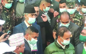देउवाद्वारा सभापतिमा उम्मेदवारी दर्ता
