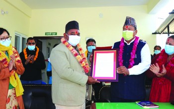 बैजनाथ गाउँपालिकालाई स्वास्थ्य भवन हस्तान्तरण