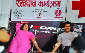 जनमत अर्धसाप्ताहिकको कार्यक्रममा ३५ जनाद्वारा रक्तदान