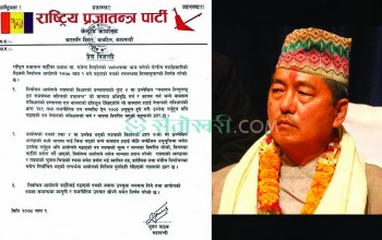 निर्वाचन आयोगको निर्णयमा कानूनी र राजनीतिक उपचार खोज्न अदालत जाने राप्रपाको निर्णय