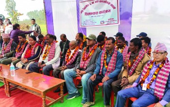 जानकी गाउँपालिकामा वडा कार्यालयको भवन शिलान्यास