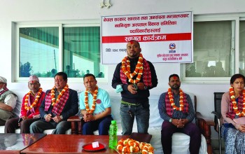 खजुरा क्यान्सर अस्पतालमा हाइमास्ट लाईट जडान गरिदैँ