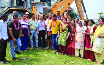 वडाअध्यक्ष बर्माद्वारा एकै पटक ७ वटा सडकको शिलान्यास