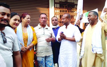 गठबन्धनका साझा उम्मेदवार विष्ट र राई प्रचार–प्रसारमा जुटे