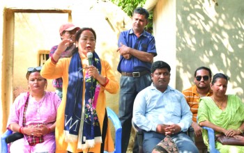 खजुरामा गठबन्धनका उम्मेदवारले बढाए सक्रियता