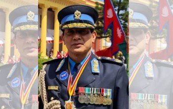 नेपालगन्जको प्रहरी व्यायामशालामा खेल्दाखेल्दै प्रहरी बनेका धीरजप्रताप सिंह
