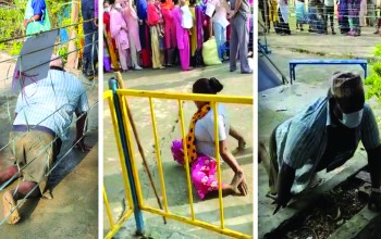 बाँकेमा अपांगमैत्री मतदान केन्द्र नहुँदा मतदाताले सास्ती भोगे