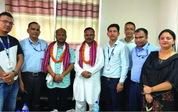 नेपालगन्ज उपमहानगरका प्रमुख, उपप्रमुखलाई नेपाल बैंकको बधाई, बित्तीय सहकार्यमा जोड