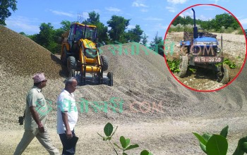 जिससद्वारा खोला र क्रसर  उद्योगमा अनुगमन, अबैध उत्खननमा संलग्न ट्याक्टर नियन्त्रण