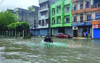 थोरै वर्षामा डुबिरहने नेपालगन्ज
