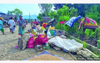 बाढीबाट दाङका दशवटै पालिकामा क्षति, राजपुरमा सबैभन्दा धेरै