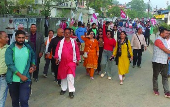 रुख चिन्हमा भोट हाल्न काँग्रेस कार्यकर्ता आतुर
