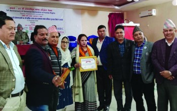 भजनराम मानव अधिकार पुरस्कारबाट सिद्दिकी सम्मानित