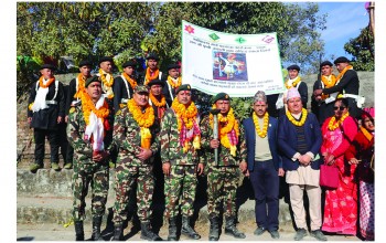 नेपाली सेनाको एकीकरण टर्च र्‍याली काठमाडौँ पुग्यो