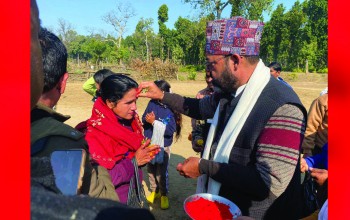 सन्तानेश्वर मन्दिरमा बढ्यो पर्यटनको चाप, गाँउपालिका अध्यक्ष शाहद्वारा भव्य स्वागत