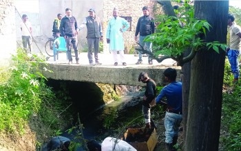 डुबानबाट जोगाउन नाला सफाईमा जुट्यो नेपालगन्ज