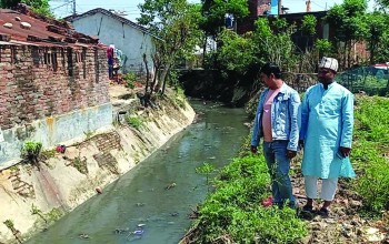 डुवानबाट बचाउन मुख्य नाला सफाई, ढल बग्न थाल्यो
