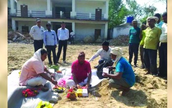 डुडुवाको पशुपति माविमा ९ कोठे भवनको शिलान्यास