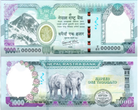 नयाँ हजारकाे नाेटमा जुम्ल्याहा हात्ती ‘राम’ र ‘लक्ष्मण’