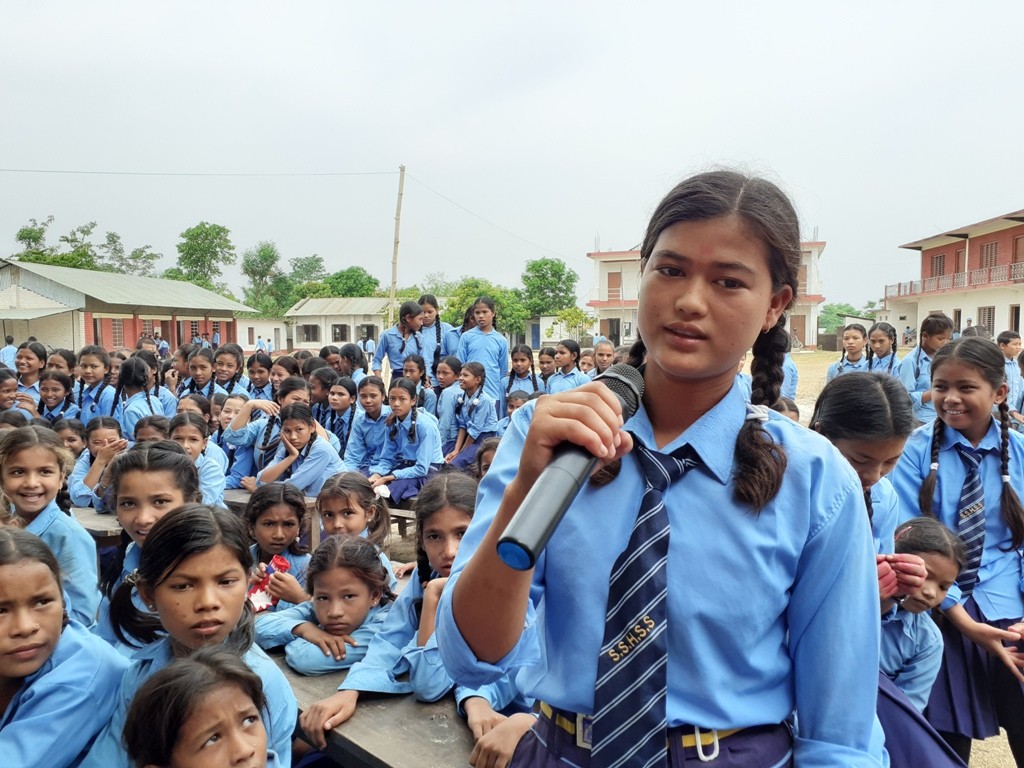 बाल विवाह न्यूनिकरण गर्न राप्तीसोनारीको बिद्यालय केन्द्रित अभियान