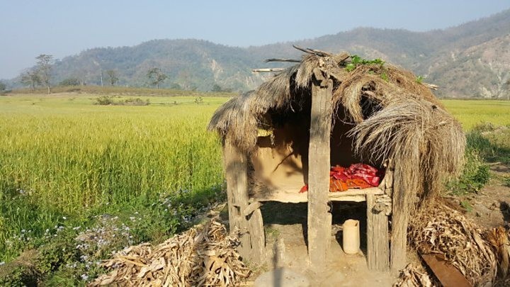 छाउगोठ भत्काइएपछि ओढार र चौरमा बास