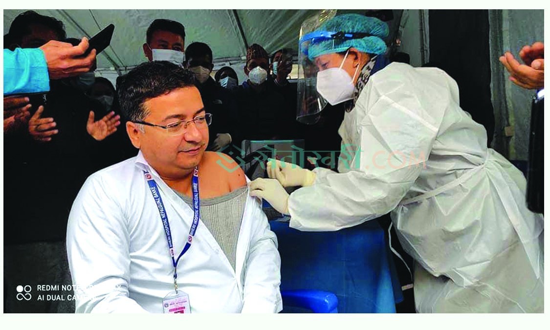 ८ देखि १२ हप्ताको अवधिमा दोस्रो मात्राको खोप लगाउन प्रस्ताव