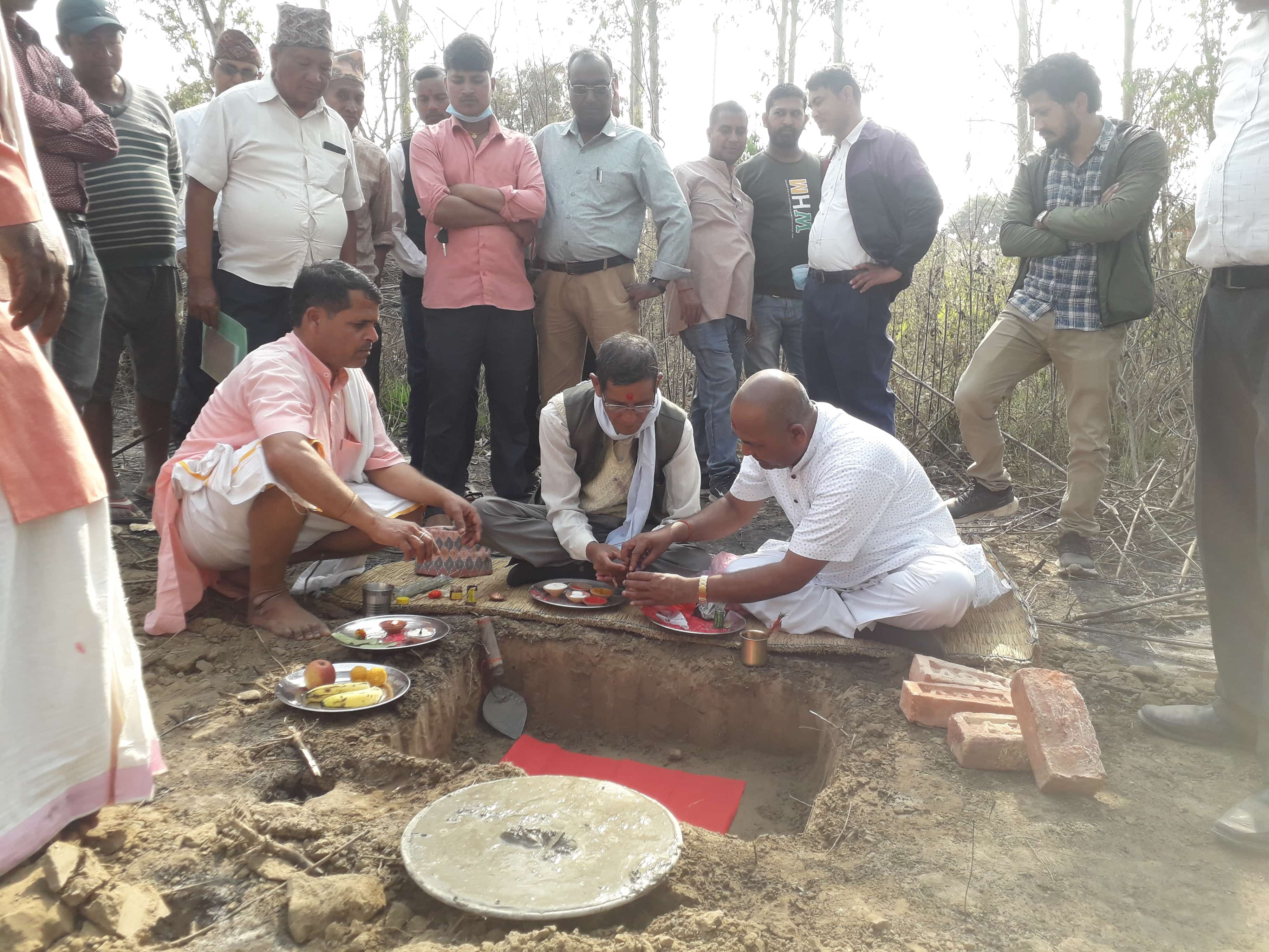 डुडुवामा वडा कार्यालयको भवन निमार्ण शुरु