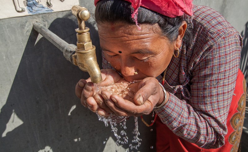सकिएन पम्पिङ खानेपानी आयोजनाको काम