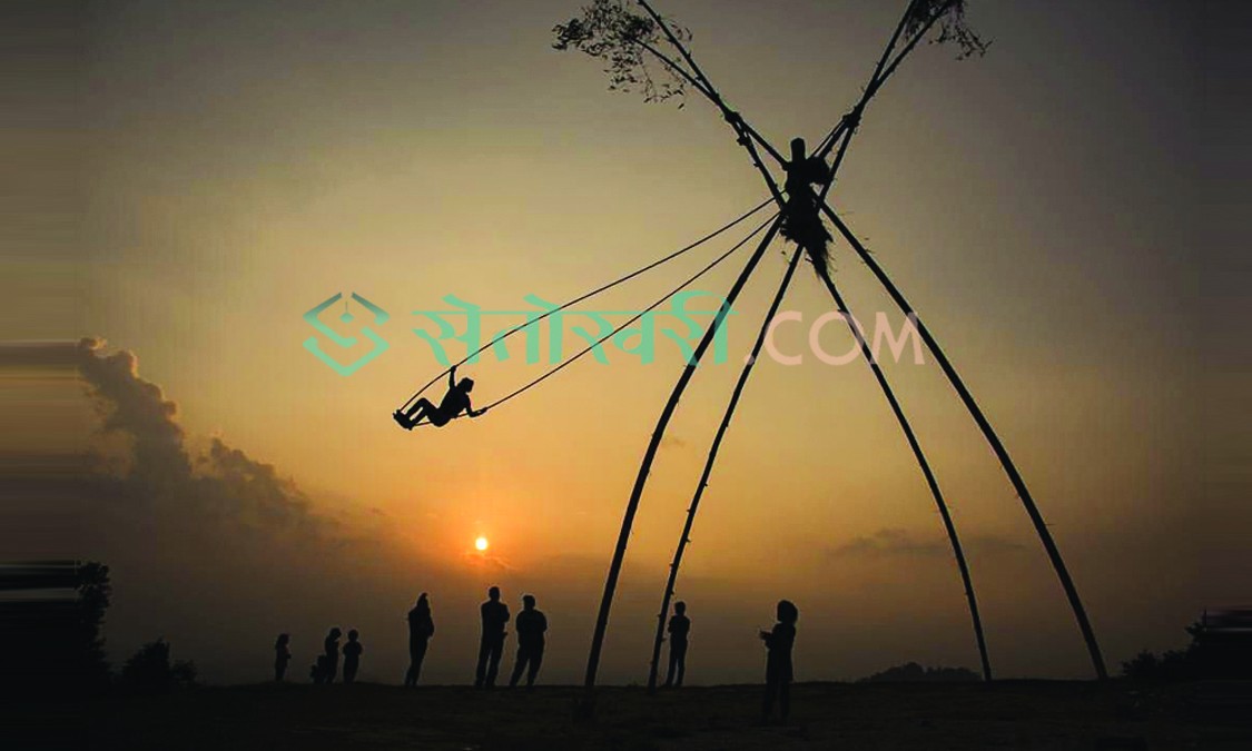 दशैंमा खेलिने लिङ्गे पिङ र चङ्गाको महत्व