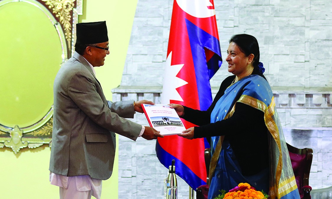 राष्ट्रपतिसमक्ष निर्वाचन प्रतिवेदन पेश