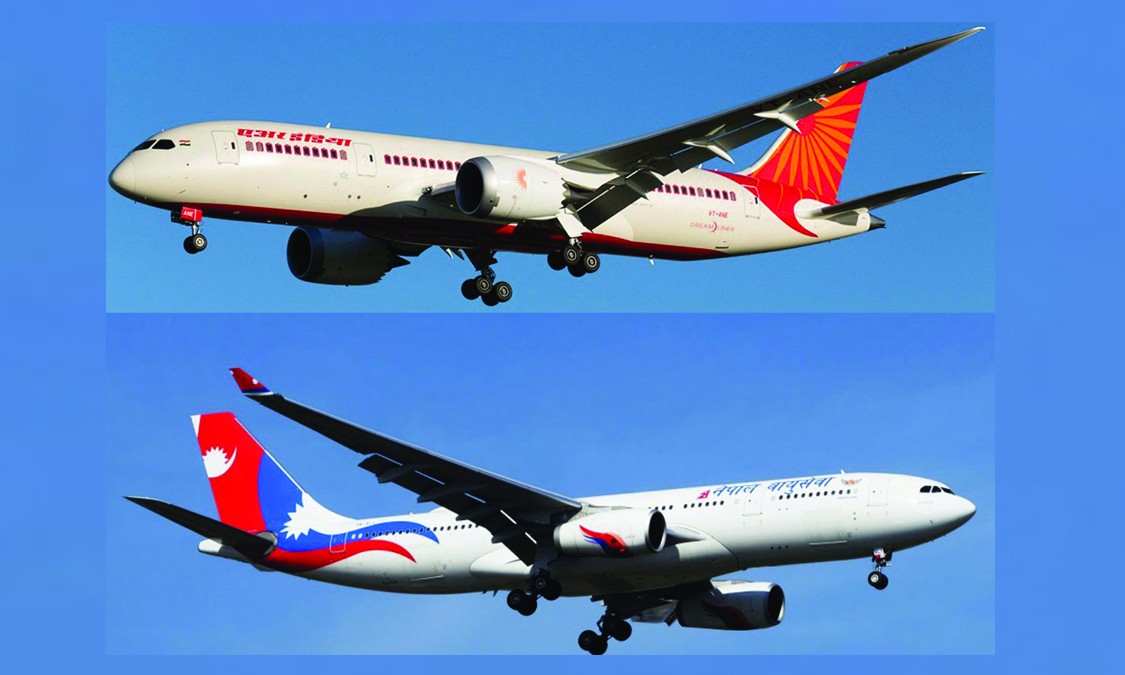 नेपाल एयरलाइन्सको जहाजसँग झण्डै ठोक्किएको घटनामा एयर इण्डियालाई प्राधिकरणले पठायो पत्र