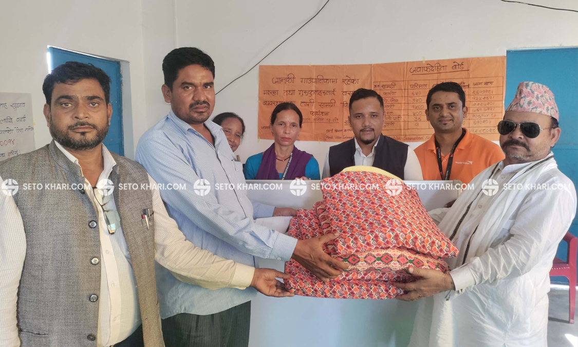 वर्ल्ड भिजनद्वारा जानकीका १४ मदरसा र गुरुकुललाई सामाग्री सहयोग